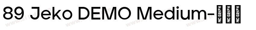 89 Jeko DEMO Medium字体转换